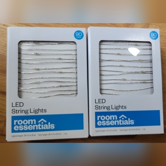 Room Essentials Other - 2 New Boxes of LED Extended Fairy String Lights Silver by‎ Room Essentials